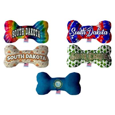 Dog Plush Bone Toys, "South Dakota State Options"