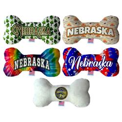 Dog Plush Bone Toys, "Nebraska State Options"