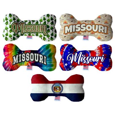 Dog Plush Bone Toys, "Missouri State Options"
