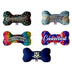 Dog Plush Bone Toys, "Connecticut State Options"