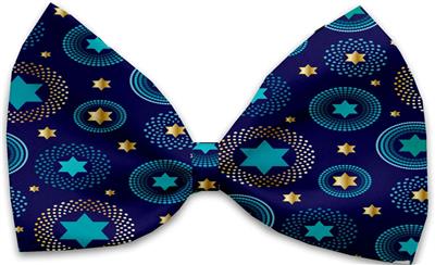 Hanukkah Pet Bow Ties, "Happy Hanukkah Group"