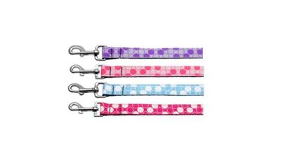 Dog & Cat Nylon Collar or Leash, "Diagonal Dots"