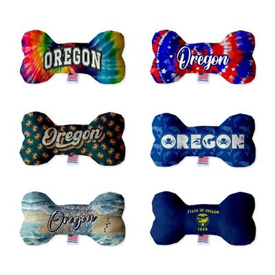 Dog Plush Bone Toys, "Oregon Coast"