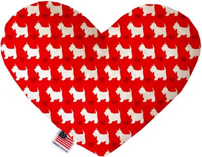 Dog Plush Heart or Bone Toy, "Westie World Group"