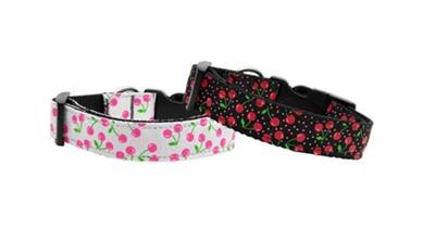 Dog & Cat Nylon Collar or Leash, "Cherries"