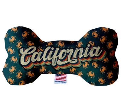 Dog Plush Bone Toys, "California Beaches"