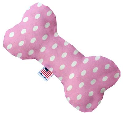 Dog Plush Heart or Bone Toy, "Polka Dots Group"