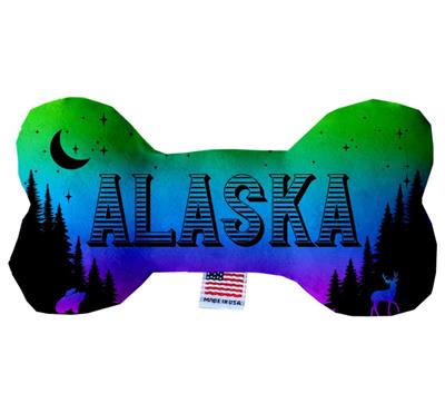 Dog Plush Bone Toys, "Alaskan Mountains"