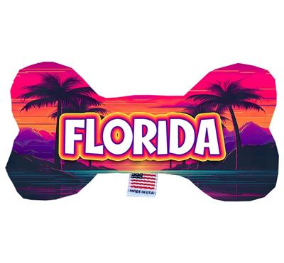 Dog Plush Bone Toys, "Florida State Options"