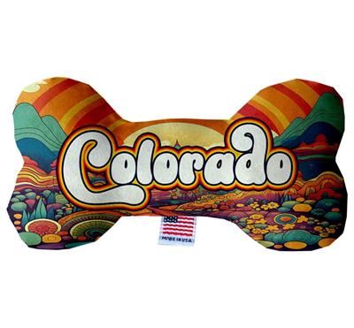 Dog Plush Bone Toys, "Colorado Mountains"