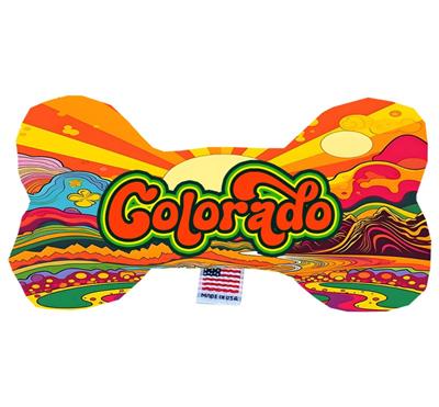 Dog Plush Bone Toys, "Colorado Mountains"