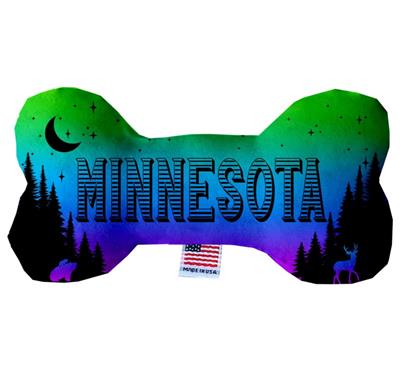 Dog Plush Bone Toys, "Minnesota State Options"