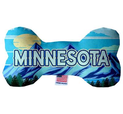 Dog Plush Bone Toys, "Minnesota State Options"