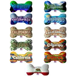 Dog Plush Bone Toys, "California Mountains"