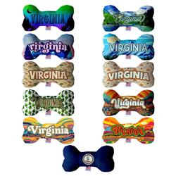 Dog Plush Bone Toys, "Virginia Mountains"