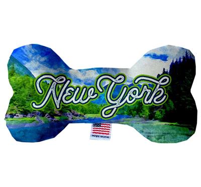 Dog Plush Bone Toys, "New York State Options"