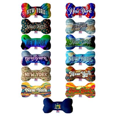 Dog Plush Bone Toys, "New York State Options"