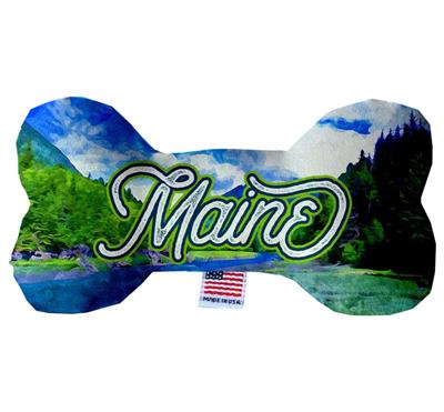 Dog Plush Bone Toys, "Maine State Options"