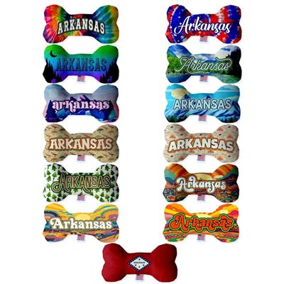 Dog Plush Bone Toys, "Arkansas State Options"