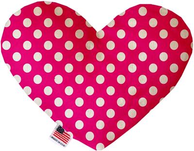 Dog Plush Heart or Bone Toy, "Valentine's Day Plaids, Dots & Chevron Group"