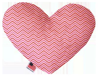 Dog Plush Heart or Bone Toy, "Valentine's Day Plaids, Dots & Chevron Group"