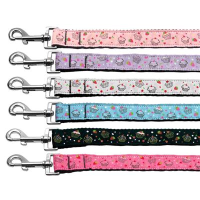 Dog & Cat Nylon Collar or Leash, "Cupcakes"