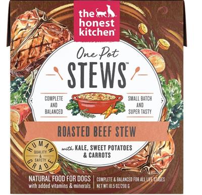 Honest Kitchen Dog One Pot Stew Roasted Beef With Kale; Sweet Potato And Carrots 10.5oz. (Case of 6)