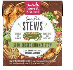 Honest Kitchen Dog One Pot Stew Slow Cooked Chicken With Sweet Potato; Spinach And Chicken 10.5oz. (Case of 6)