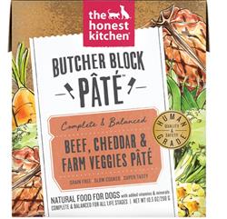 Honest Kitchen Dog Butcher Block Pate Beef And Cheddar 10.5oz. (Case of 6)
