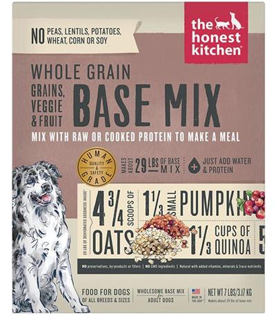 Honest Kitchen Dog Whole Grain Veggie And Fruit Dehydrated Base Mix 7Lbs. Box