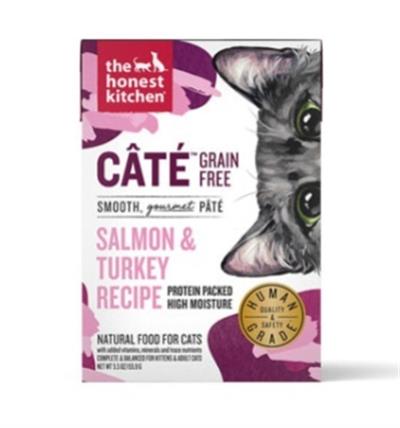 Honest Kitchen Cat Cate Salmon and Turkey 5.5oz. (Case of 12)