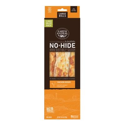 EARTH ANIMAL DOG NO-HIDE CHICKEN ROLLS LARGE VALUE 3 PACK