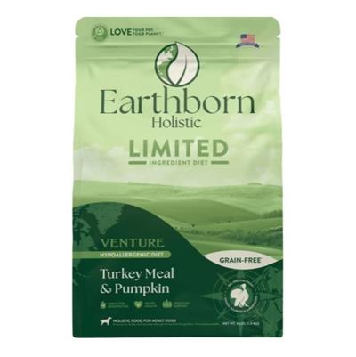 Earthborn Holistic Venture Limited Ingredient Diet Grain-Free Dry Dog Food Turkey Meal & Pumpkin 4lb
