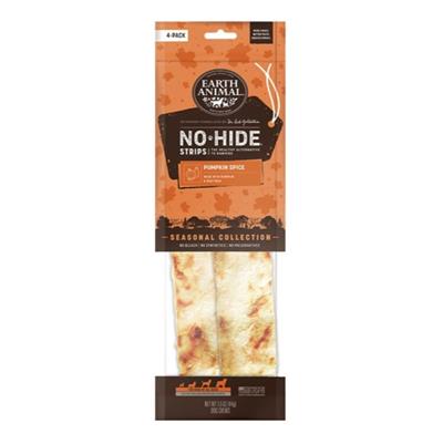 Earth Animal Dog No-Hide Strips Pumpkin Spice 4 Pack
