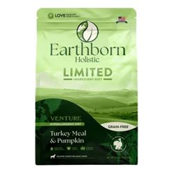 Earthborn Holistic Venture Limited Ingredient Diet Grain-Free Dry Dog Food Turkey Meal & Pumpkin 25lb