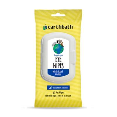 Earthbath Hypoallergenic Eye Wipes Counter Display 6ea/30 ct