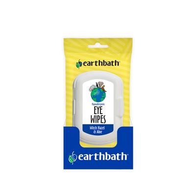 Earthbath Eye Wipes for Dogs, Cats, Puppies, & Kittens, Fragrance Free 1ea/25 ct