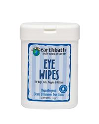 Earthbath Eye Wipes for Dogs, Cats, Puppies, & Kittens, Fragrance Free 1ea/25 ct