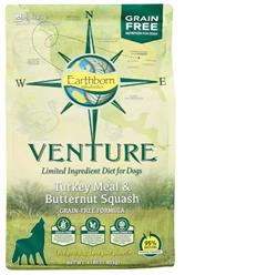Earthborn Holistic Venture L.I.D. Grain Free Dry Dog Food Turkey & Butternut Squash 1ea/4 lb