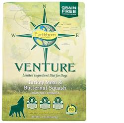 Earthborn Holistic Venture L.I.D. Grain Free Dry Dog Food Turkey & Butternut Squash 12.5lb