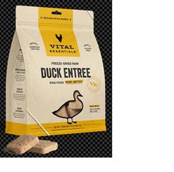 Vital Essentials Dog Freeze-Dried Mini Patties Duck 14oz.