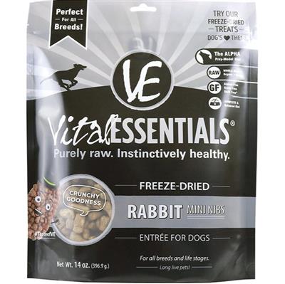 Vital Essentials Freeze Dried Rabbit Mini Nibs 14 oz.