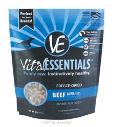 Vital Essentials Freeze Dried Beef Mini Nibs 1 Lb