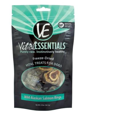 Vital Essentials Fd Vital Treats Wild Alaskan Salmon Rings 2oz.
