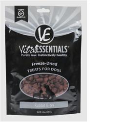 Vital Essentials Dog Freeze-Dried Treat Rabbit Bites 5oz.