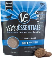 Vital Essentials Freeze Dried Grain Free Beef Dinner Patties 1 Lb