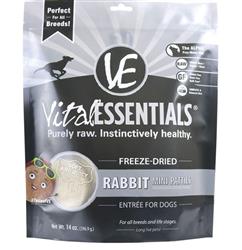 Vital Essentials Freeze Dried Rabbit Mini Patties 14 oz.