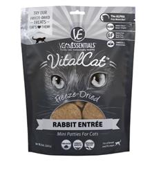 Vital Essentials Cat Freeze Dried Mini Patty Rabbit 8oz.