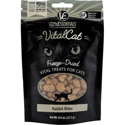 Vital Essential Cat Freeze Dried Treat Rabbit Bites .9oz.