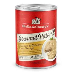 Stella and  Chewys Dog Gourmet Pate Chicken & Chicken Liver 12.5oz. (Case of 12)